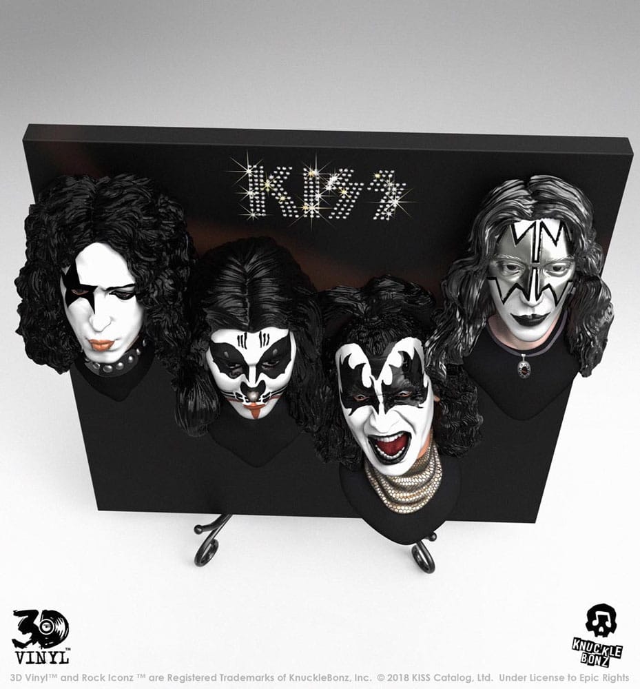Kiss statuette 3D Vinyl Debut Album 30 cm