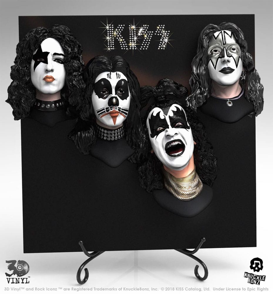 Kiss statuette 3D Vinyl Debut Album 30 cm