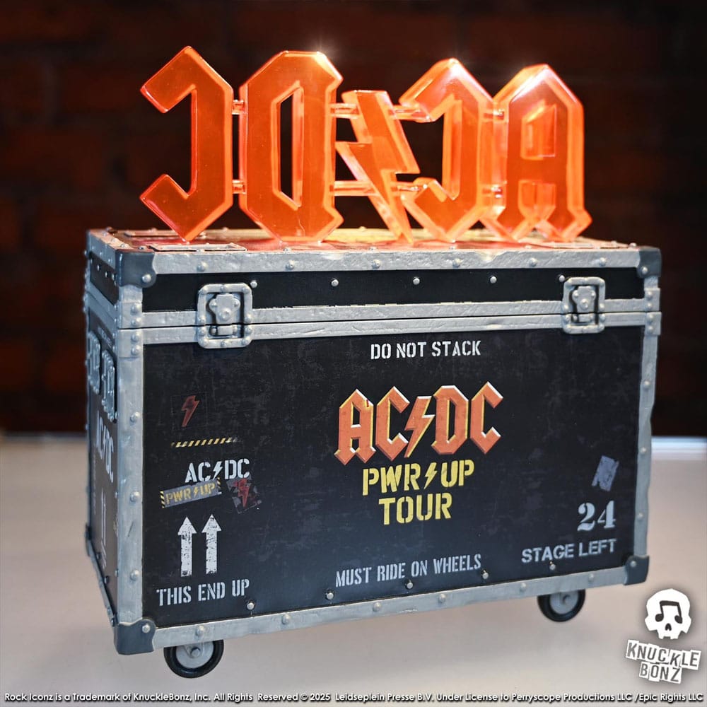AC/DC statuette Rock Ikonz On Tour PWR UP Tour Road Case
