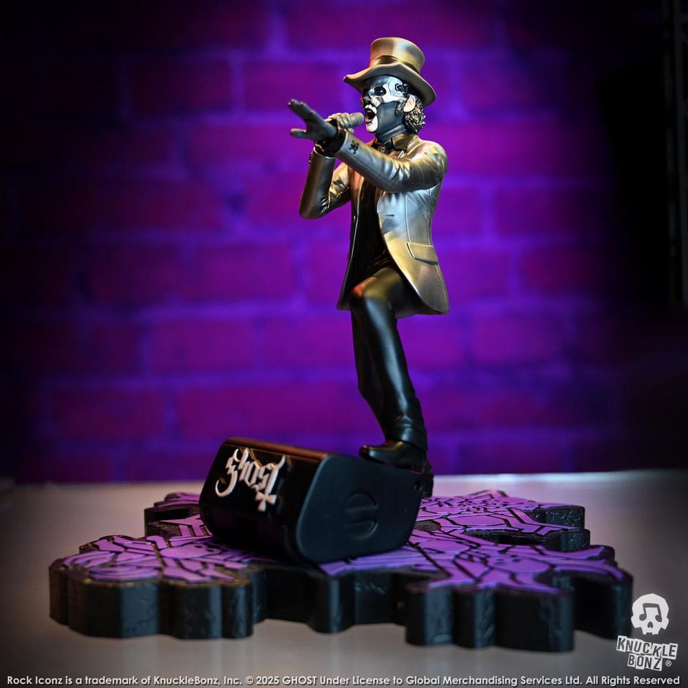 Ghost statuette Rock Iconz Papa V Perpetua Top Hat 22 cm