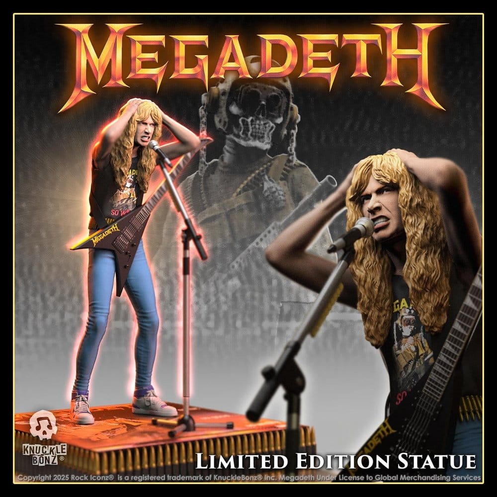 Megadeth Rock Iconz Statuette Dave Mustaine II 22 cm