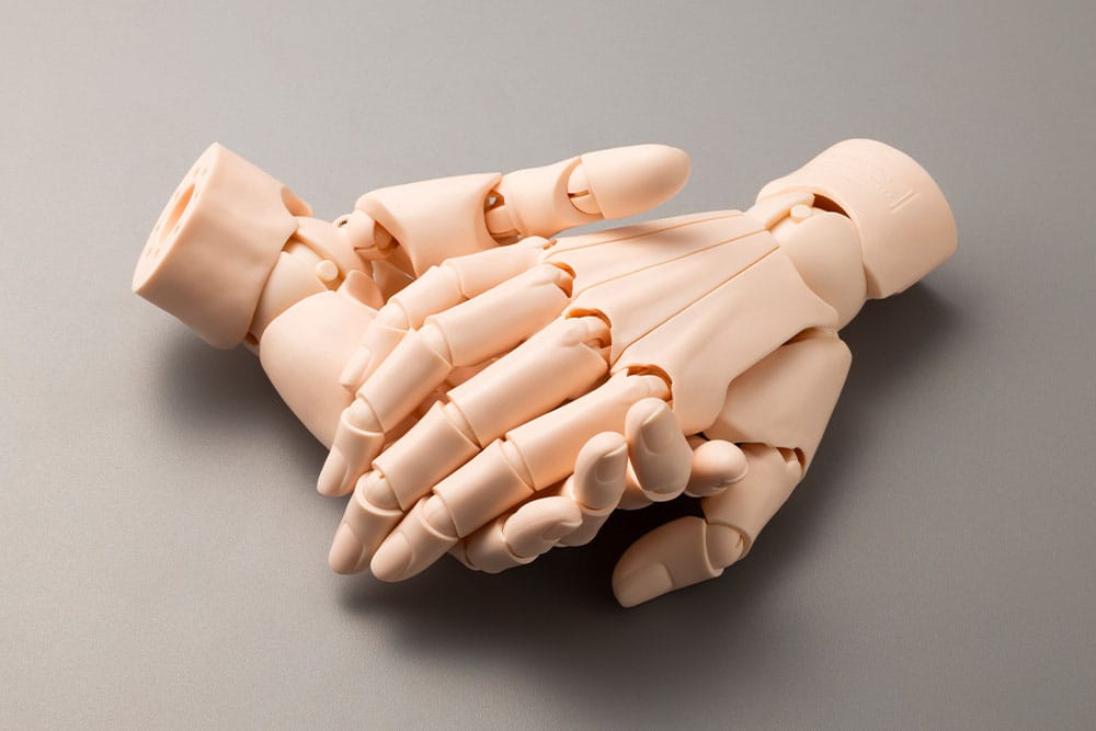 Takahiro Kagami Artist Support Item Hand PVC 1/1 Model/L Pale Orange 21 cm