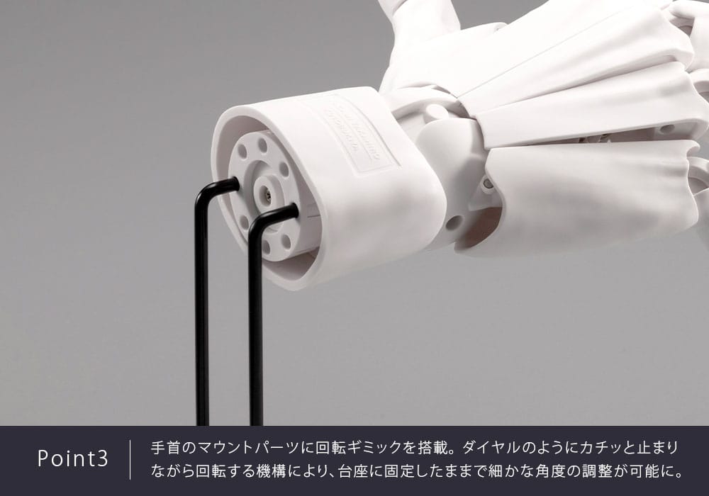 Takahiro Kagami Artist Support Item Hand PVC 1/1 Model Men /R White 22 cm