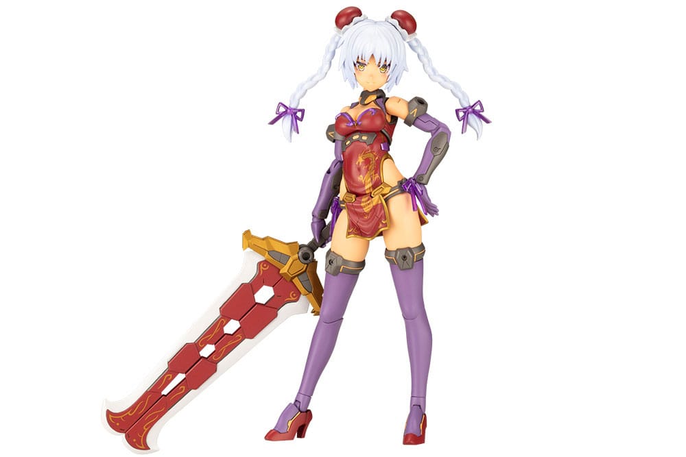Frame Arms Girl figurine Plastic Model Kit Hresvelgr=Rufus Qipao Ver. 17 cm