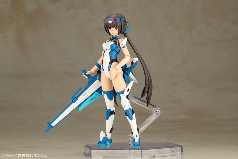 Frame Arms Girl figurine Plastic Model Kit Stylet Swimsuit Blue Impulse Color Ver. 16 cm