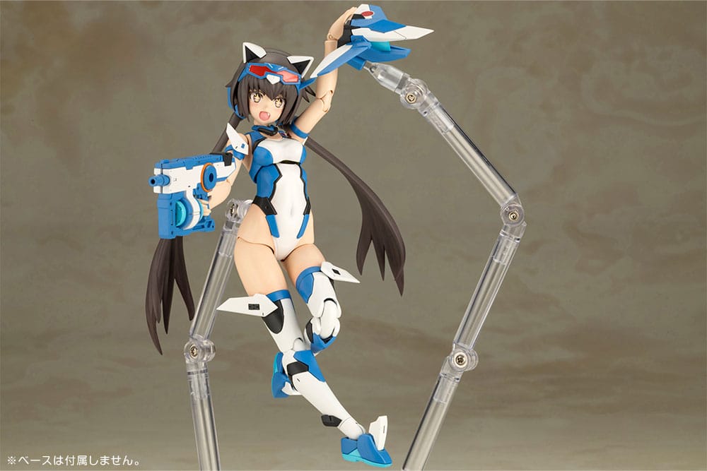 Frame Arms Girl figurine Plastic Model Kit Stylet Swimsuit Blue Impulse Color Ver. 16 cm