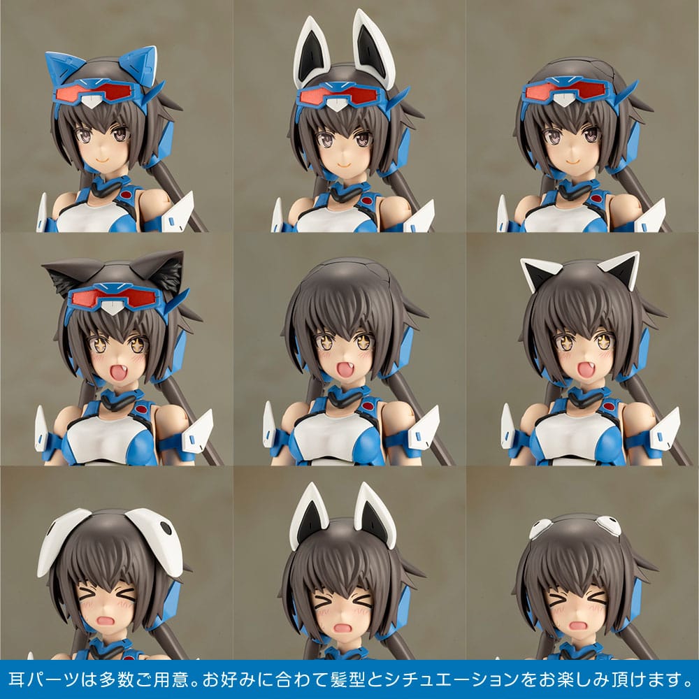Frame Arms Girl figurine Plastic Model Kit Stylet Swimsuit Blue Impulse Color Ver. 16 cm