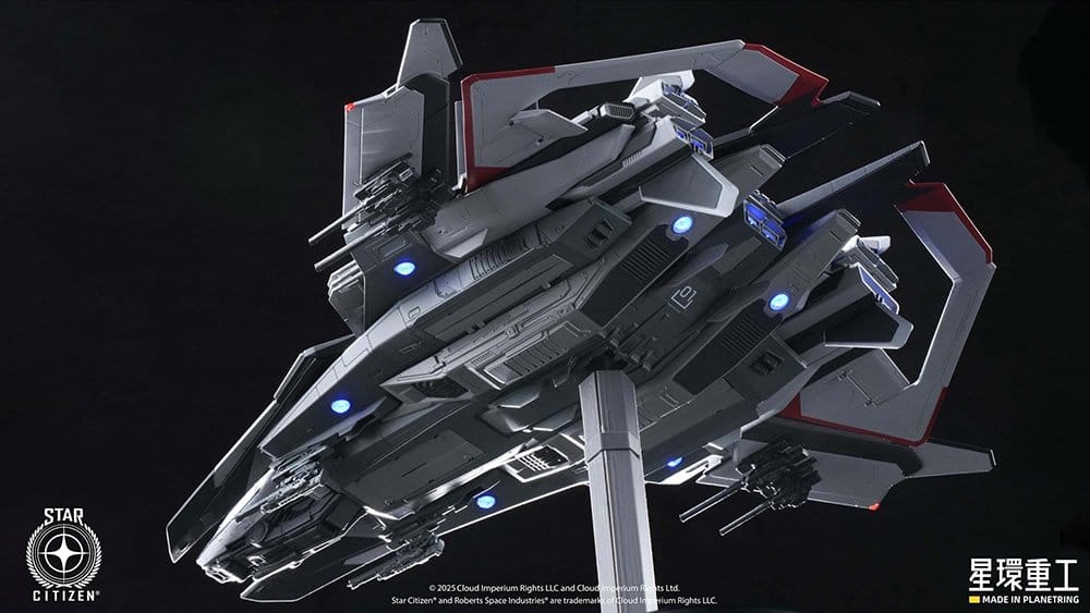 Star Citizen figurine Pre-assembled Plastic Model Kit 1/100 Anvil F8C Lightning Pre-Assembled Finished Model Ver. 25 cm