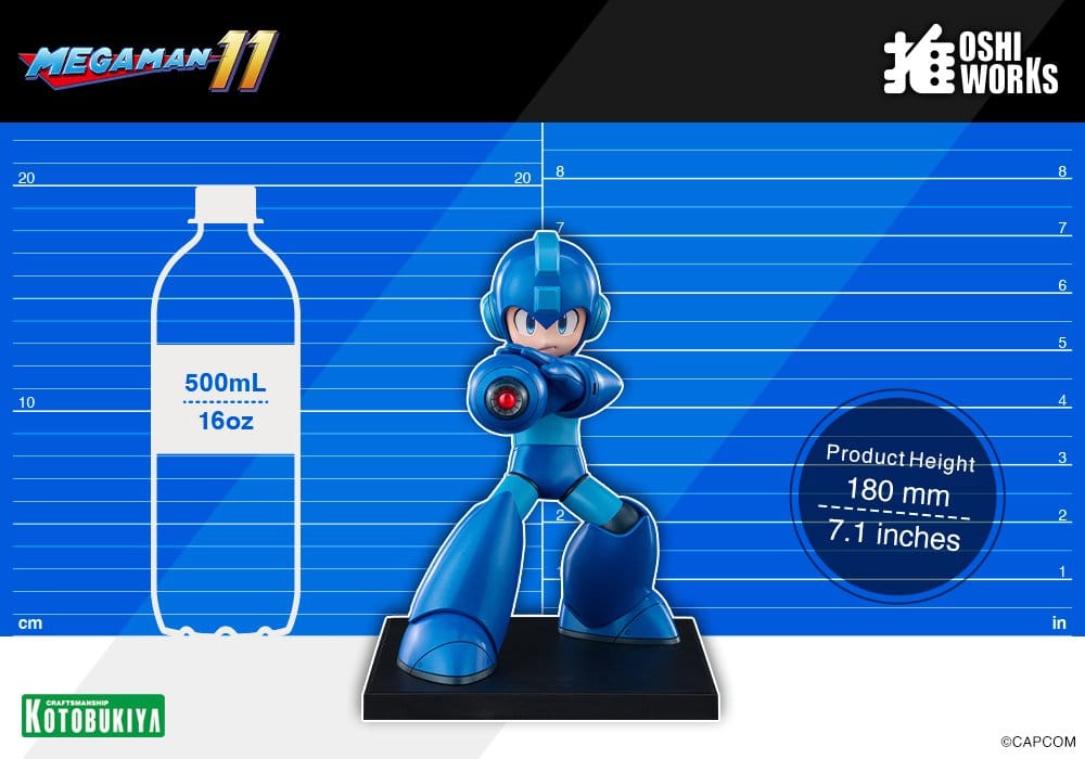 Mega Man figurine PVC Oshi Works Mega Man 18 cm
