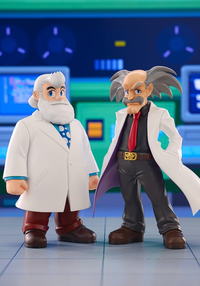 Mega Man pack 2 figurines PVC Oshi Works Dr. Wily & Dr. Light