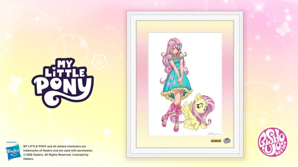 My Little Pony lithographie Chara Fine Graph Bishoujo Fluttershy 43 cm