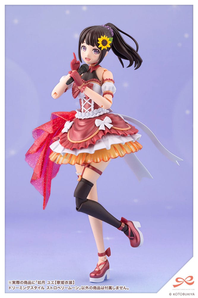 Sousai Shojo Teien figurine Plastic Model Kit 1/10 Yue Kisaragi Diva Costume Dreaming Style Strawberry Moon 16 cm