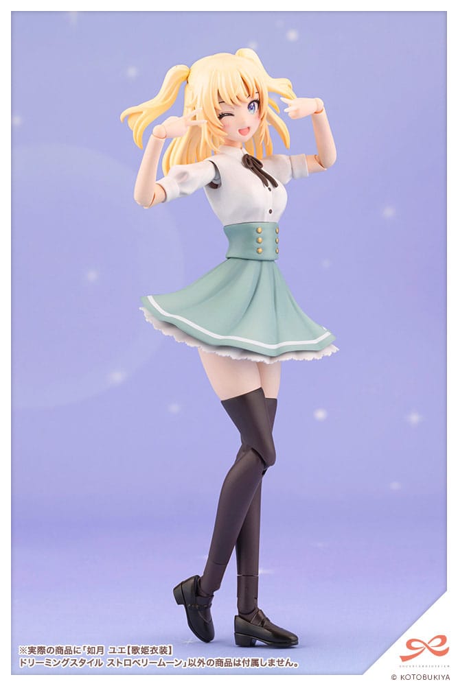 Sousai Shojo Teien figurine Plastic Model Kit 1/10 Yue Kisaragi Diva Costume Dreaming Style Strawberry Moon 16 cm