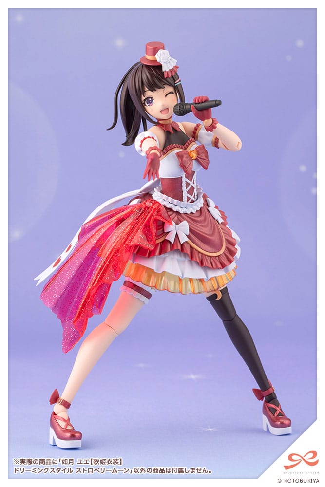 Sousai Shojo Teien figurine Plastic Model Kit 1/10 Yue Kisaragi Diva Costume Dreaming Style Strawberry Moon 16 cm