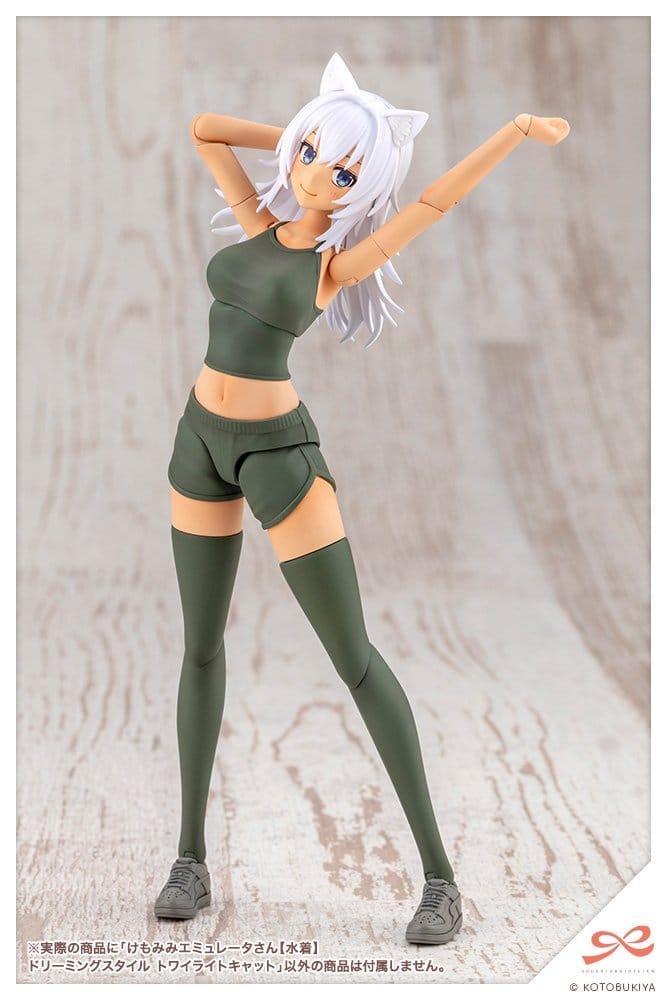 Sousaishojoteien Plastic Model Kit 1/10 Animal Ears Emulator Swim Style Dreaming Style Twilight Cat 17 cm