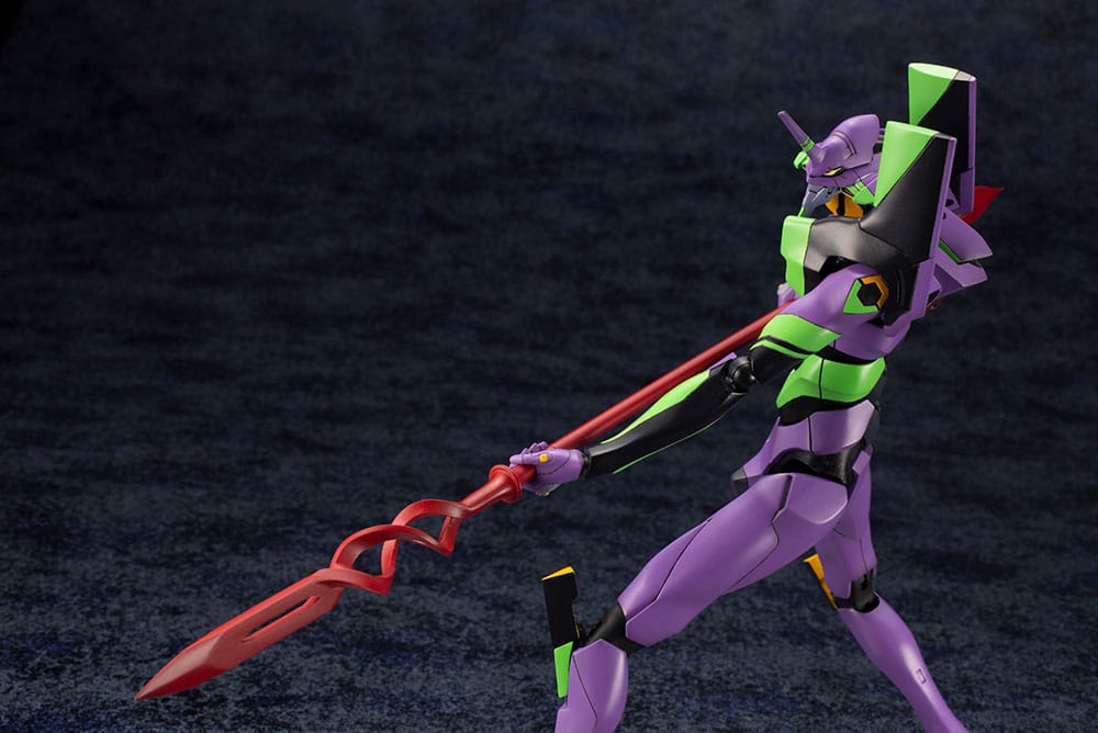 Evangelion: 3.0 + 1.0 Thrice Upon a Time figurine Plastic Model Kit 1/400 Evangelion Test Type-01 with Spear of Cassius 19 cm