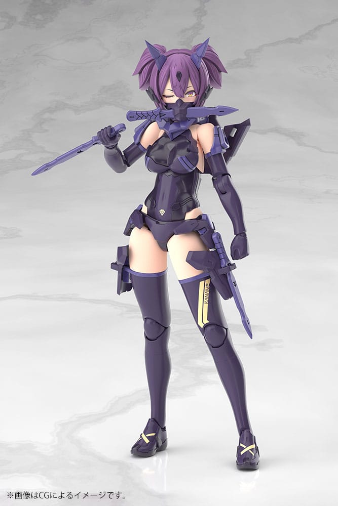 Megami Device figurine Plastic Model Kit 1/1 Asra Ninja Kaname Shadow Edition Full Package 14 cm