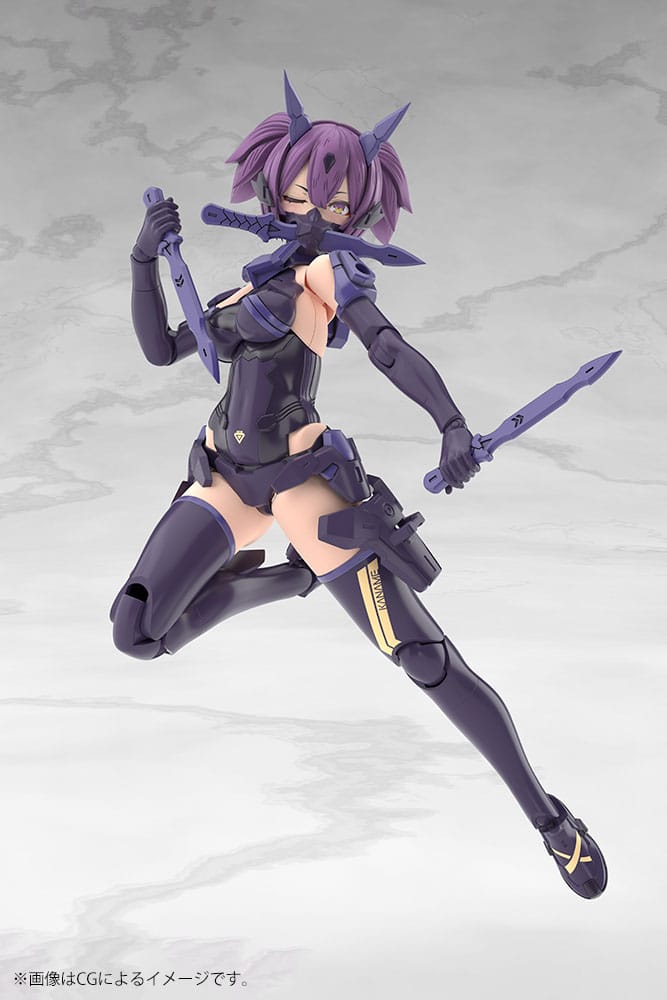 Megami Device figurine Plastic Model Kit 1/1 Asra Ninja Kaname Shadow Edition Full Package 14 cm