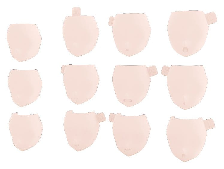 Megami Device M.S.G 08 accessoires 1/1 Face Set Buster Doll Skin Color C