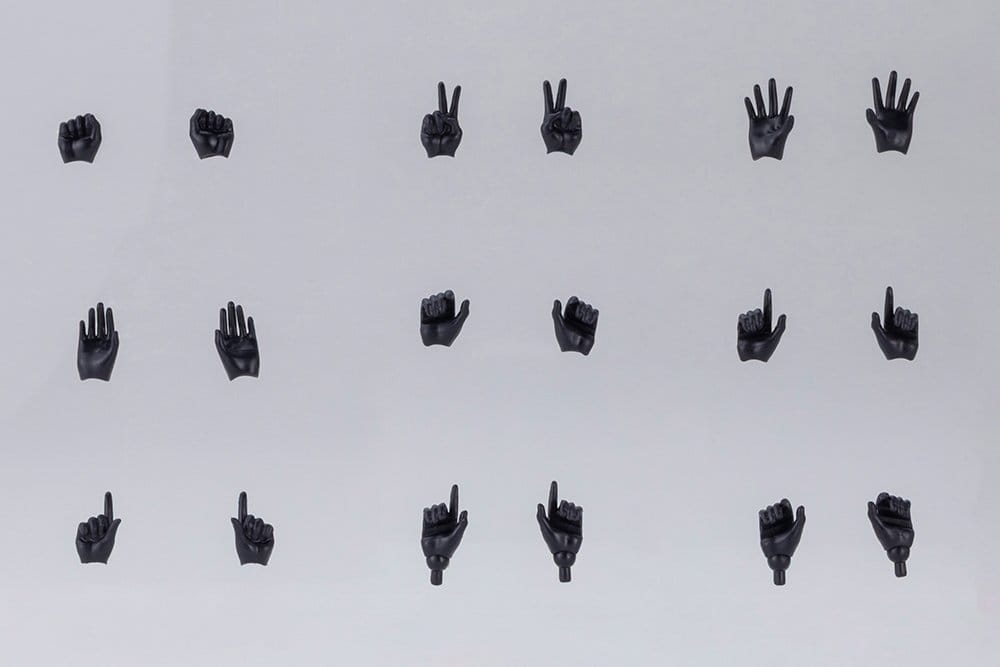 Megami Device M.S.G. accessoire pour figurines Plastic Model Kit 1/1 09 Hand Set Skin Color Black