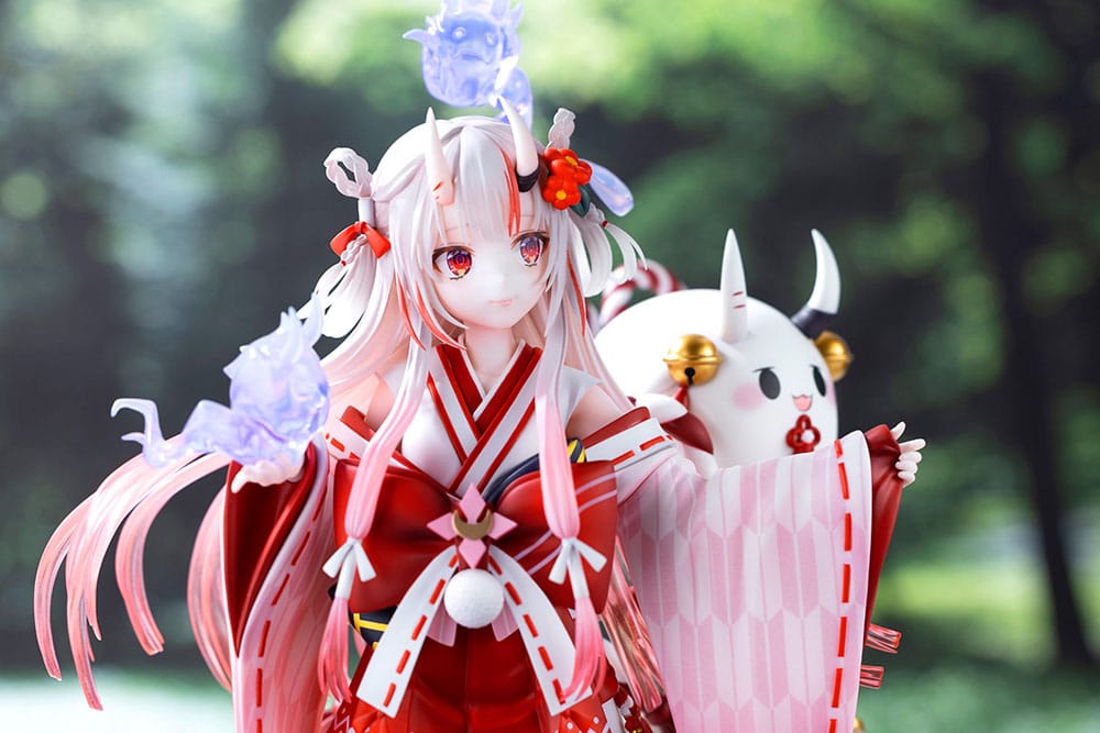 Hololive Production statuette PVC 1/7 Nakiri Ayame Shrine Maiden Fortune Outfit Ver. 26 cm