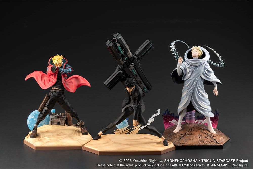 Trigun Stargaze statuette PVC ARTFXJ 1/8 Millions Knives Trigun Stampede Ver. 24 cm