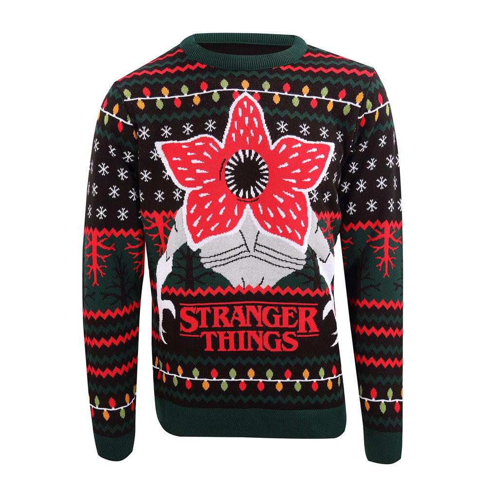 Stranger Things Sweatshirt Christmas Jumper Demogorgon (M)