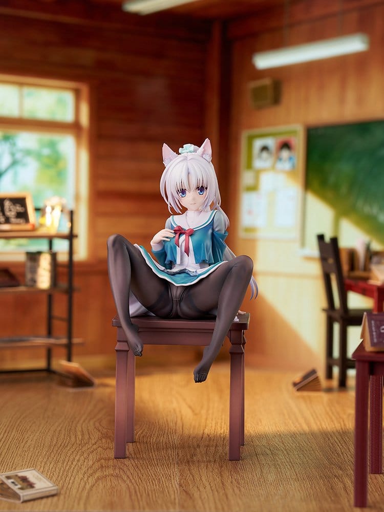 Senren*Banka figurine PVC 1/7 Yoshino Tomotake Animal Ears School Uniform Ver. 21 cm