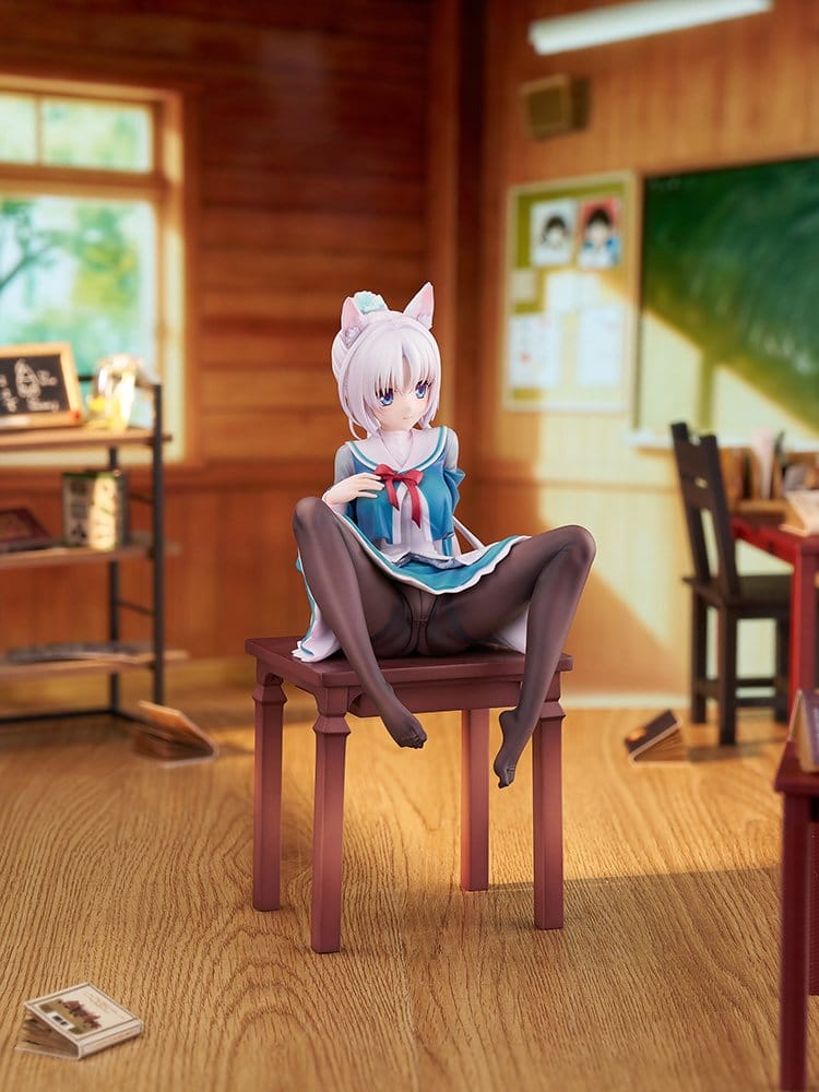 Senren*Banka figurine PVC 1/7 Yoshino Tomotake Animal Ears School Uniform Ver. 21 cm