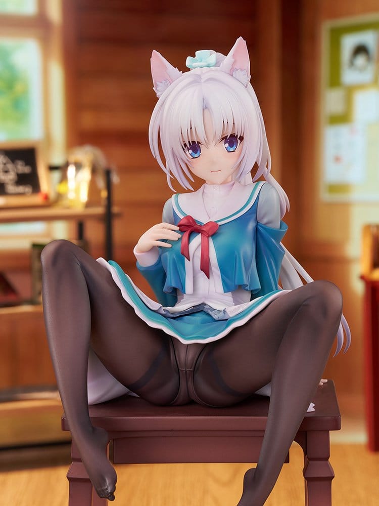 Senren*Banka figurine PVC 1/7 Yoshino Tomotake Animal Ears School Uniform Ver. 21 cm