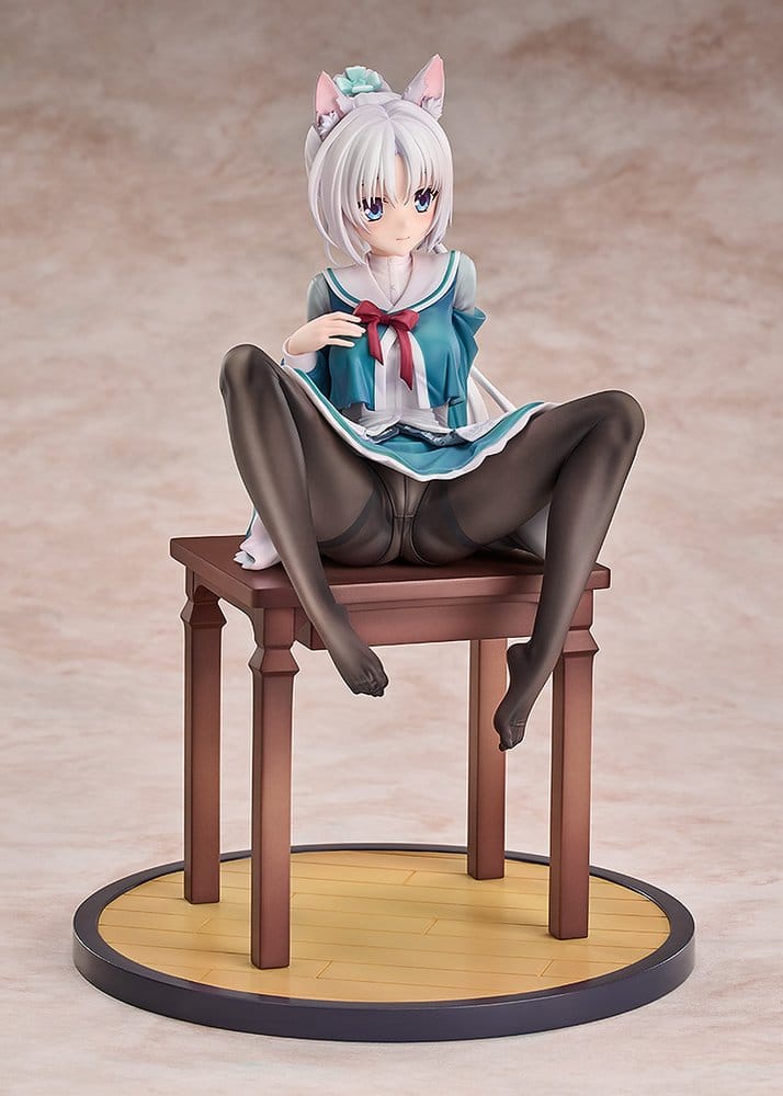 Senren*Banka figurine PVC 1/7 Yoshino Tomotake Animal Ears School Uniform Ver. 21 cm