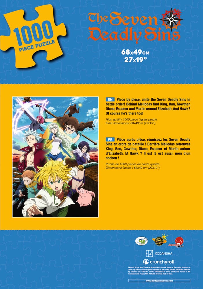 Seven Deadly Sins puzzle Characters (1000 pièces)
