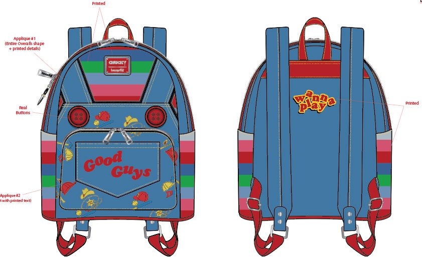 Chucky by Loungefly sac à dos Chucky Cosplay