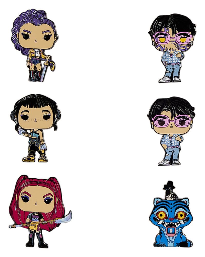 KPop Demon Hunters by Loungefly présentoir pin's émaillés Blind (12)