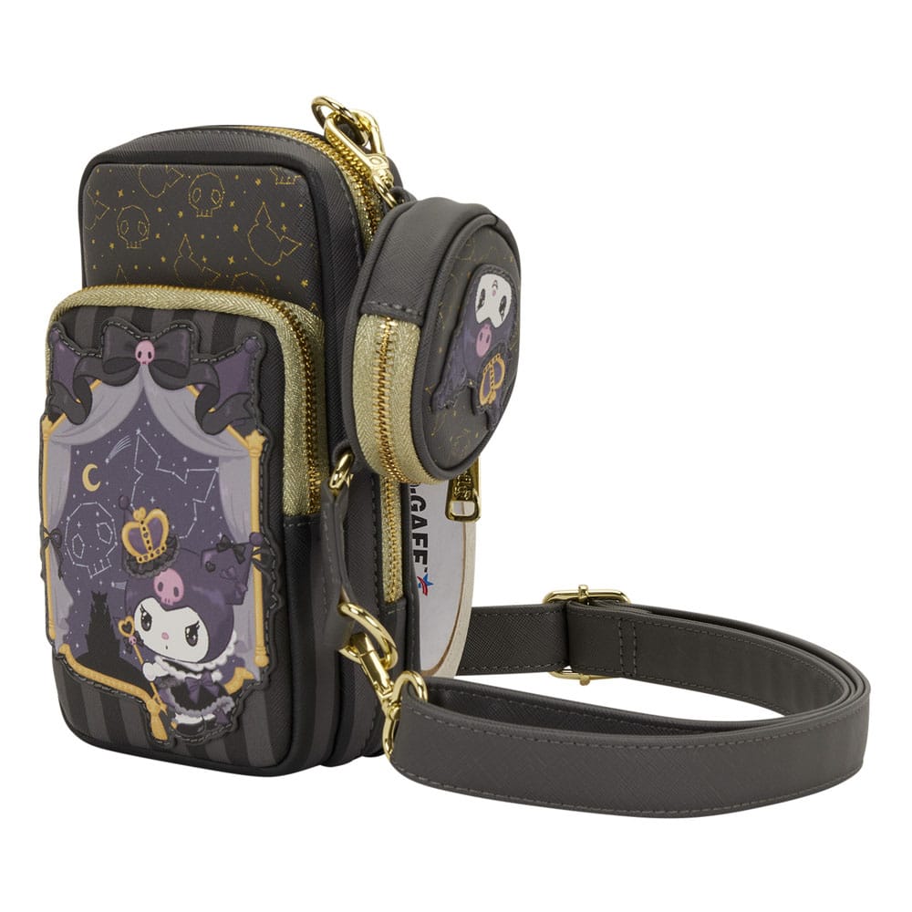 Sanrio by Loungefly sac à bandoulière avec porte-monnaie 20th Anniversary Kuromi Cell Phone