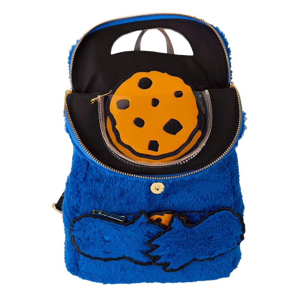 1, Rue Sésame Street by Loungefly Plush Mini sac à dos Cookie Monster