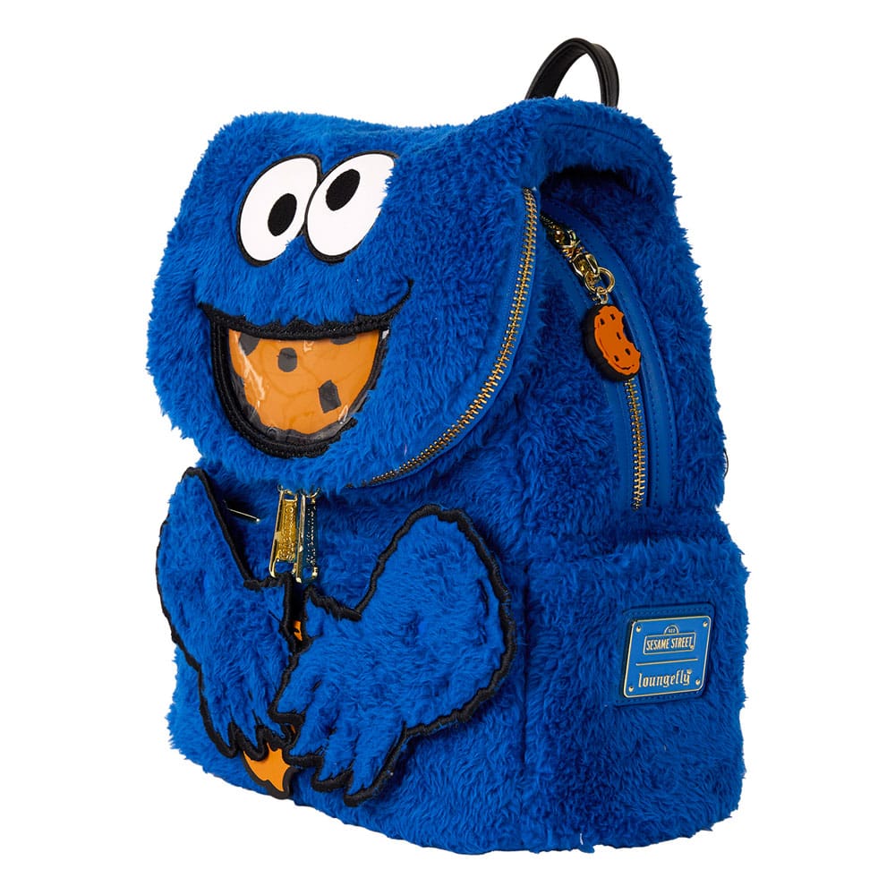 1, Rue Sésame Street by Loungefly Plush Mini sac à dos Cookie Monster