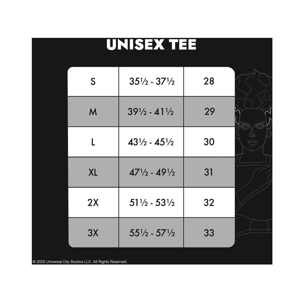 Universal Monsters by Loungefly Tee T-Shirt Unisexe Bride of Frankenstein (S)