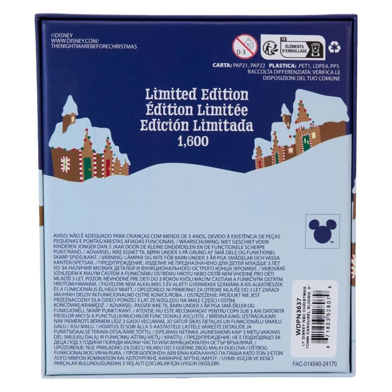L´étrange Noël de Mr. Jack by Loungefly 3" pin's émaillés Christmas Town Carousel Limited Edition 8 cm