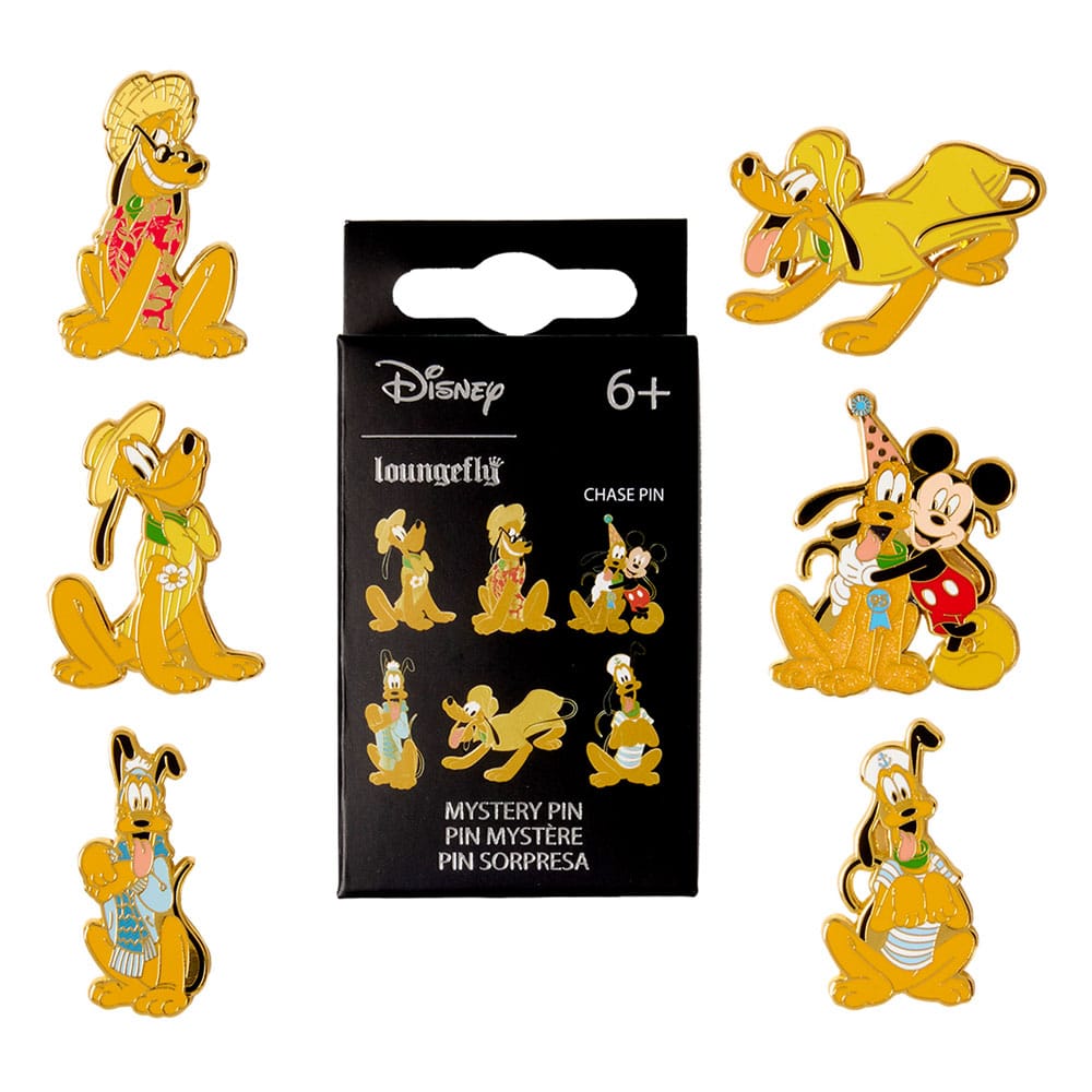 Disney by Loungefly assortiment pin's émaillés Blind Box Pluto 95th Anniversary (12)