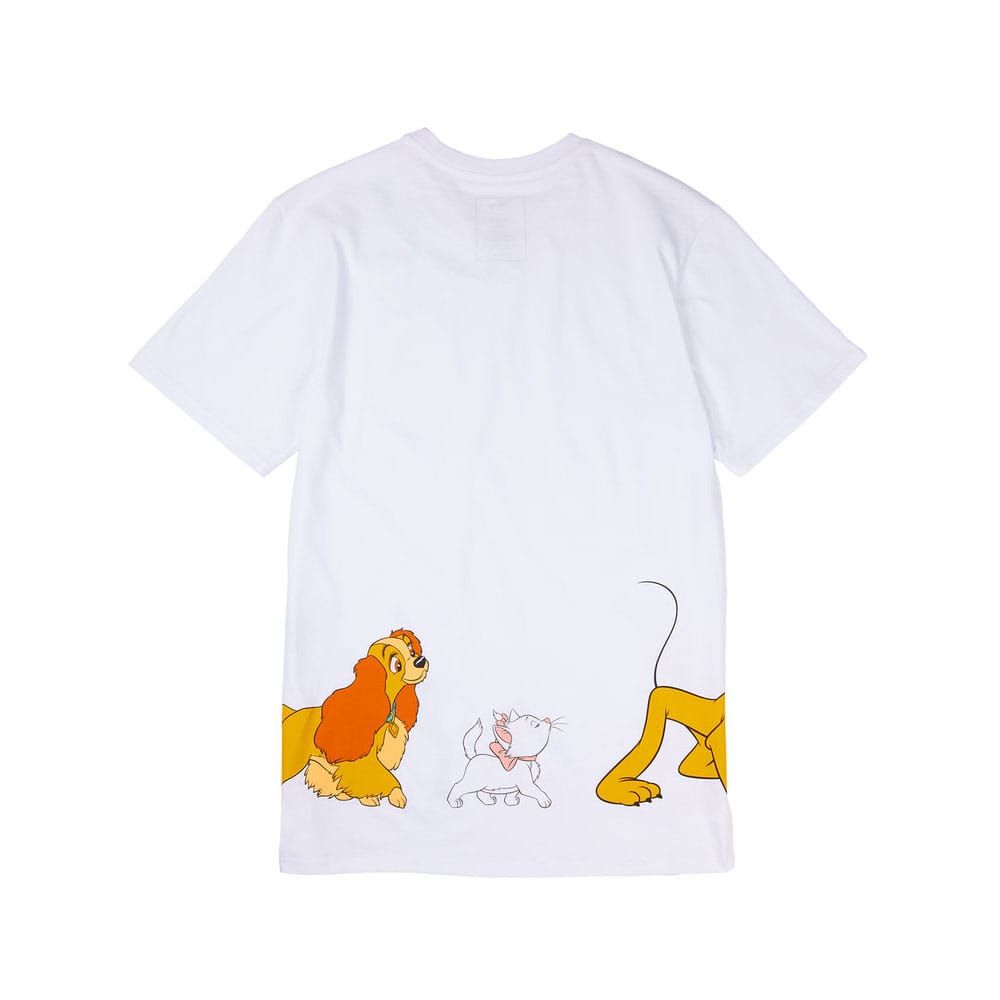 Disney by Loungefly Tee T-Shirt Unisexe Dogs & Cats (XL)