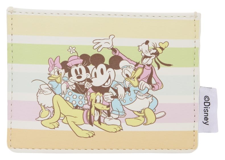 Disney by Loungefly étui pour carte de transport Mickey and Friends Rainbow Stripes