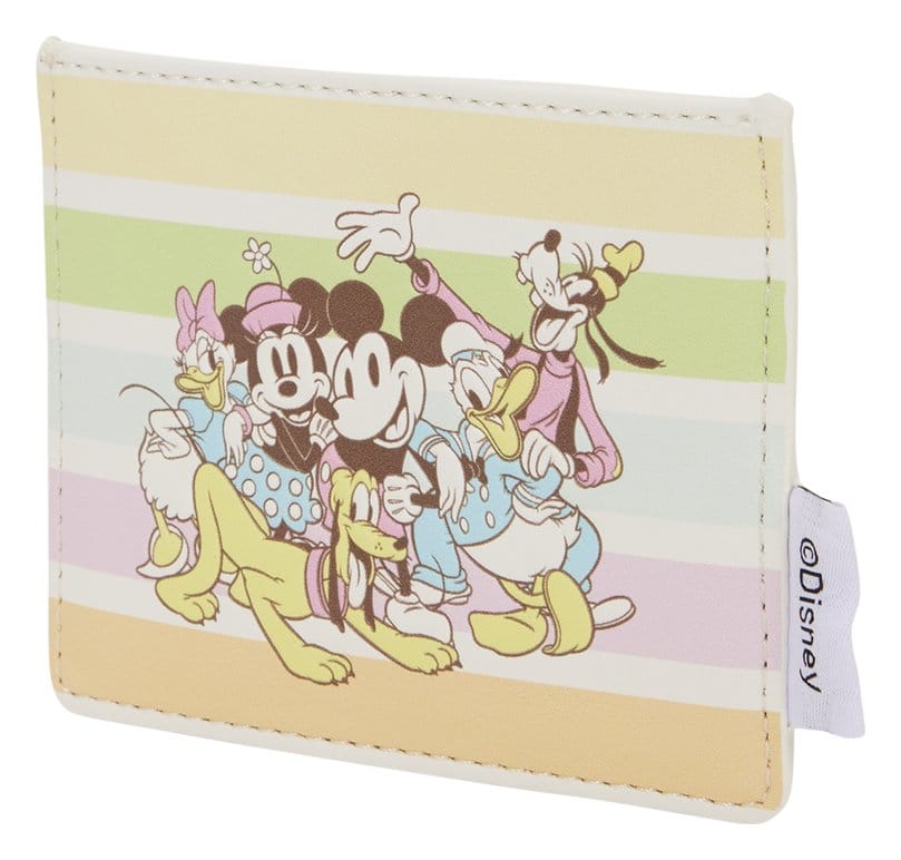 Disney by Loungefly étui pour carte de transport Mickey and Friends Rainbow Stripes