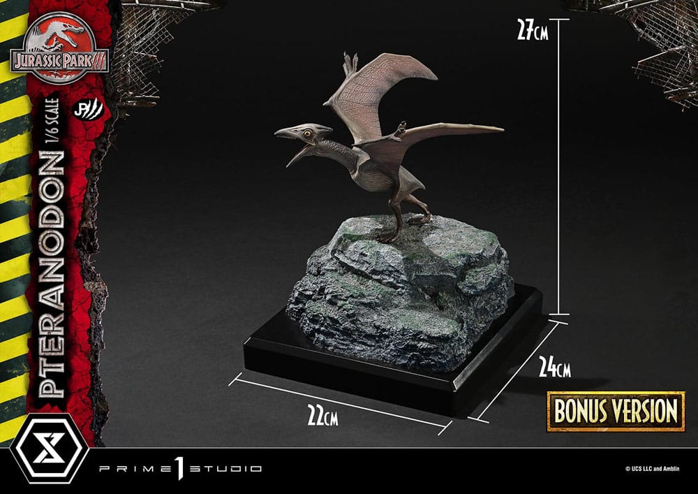 Jurassic Park III statuette Legacy Museum Collection 1/6 Pteranodon Bonus Version 68 cm