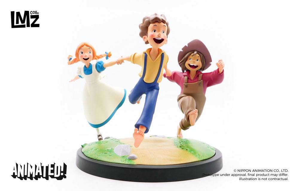 Tom Sawyer statuette Animated! Tom, Huck & Becky 23 cm