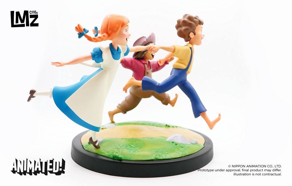 Tom Sawyer statuette Animated! Tom, Huck & Becky 23 cm