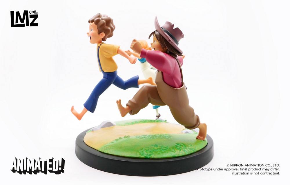 Tom Sawyer statuette Animated! Tom, Huck & Becky 23 cm