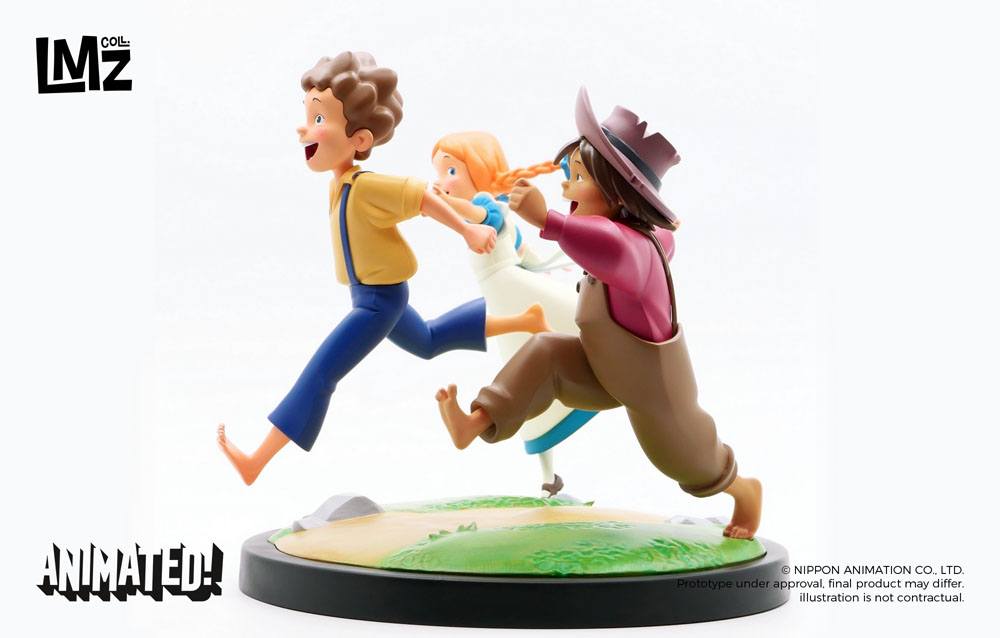 Tom Sawyer statuette Animated! Tom, Huck & Becky 23 cm