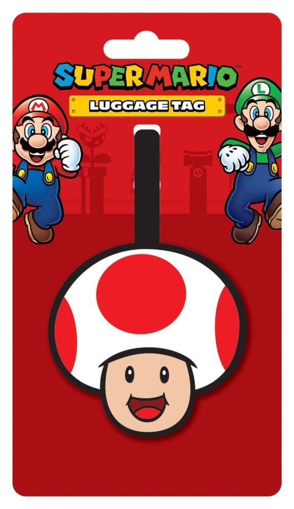 Super Mario Étiquette de Bagage (Toad)