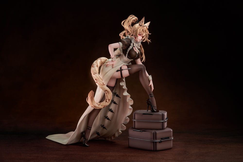 Original Character statuette PVC 1/7 Battle Maid Different Species Leopard Cat Maria Deluxe Edition 24 cm